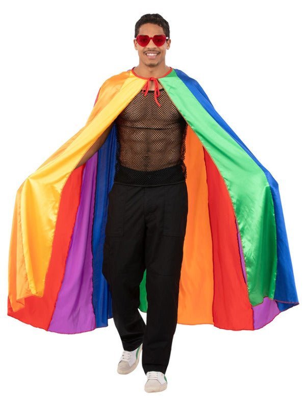 Rainbow Satin Cape - Adult Weekender