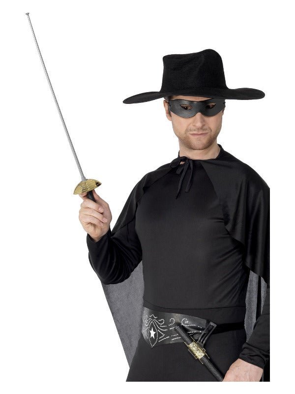 Rapier Sword and Eye Mask, Green & Black - Adult Weekender