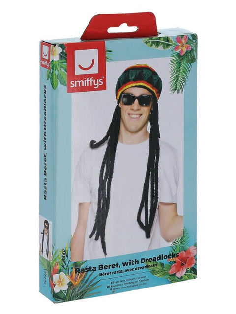 Rasta Beret, Black & Yellow - Adult Weekender