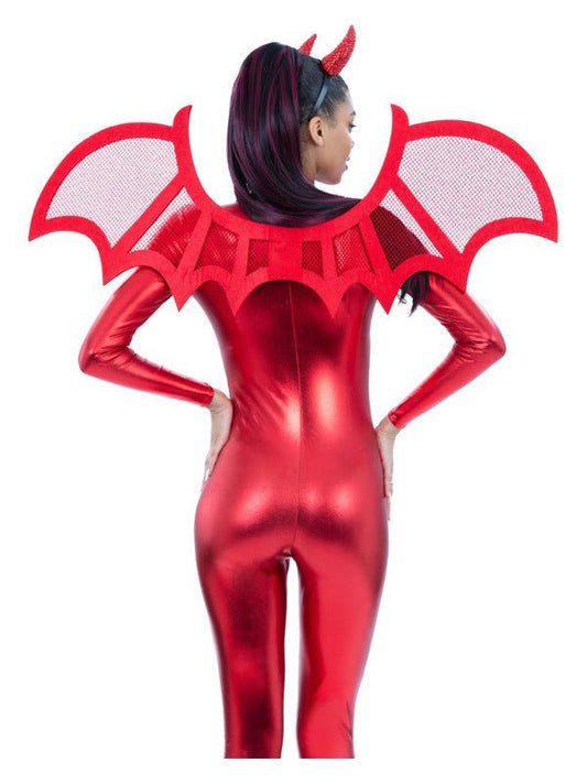 Red Mesh Devil Wings - Adult Weekender