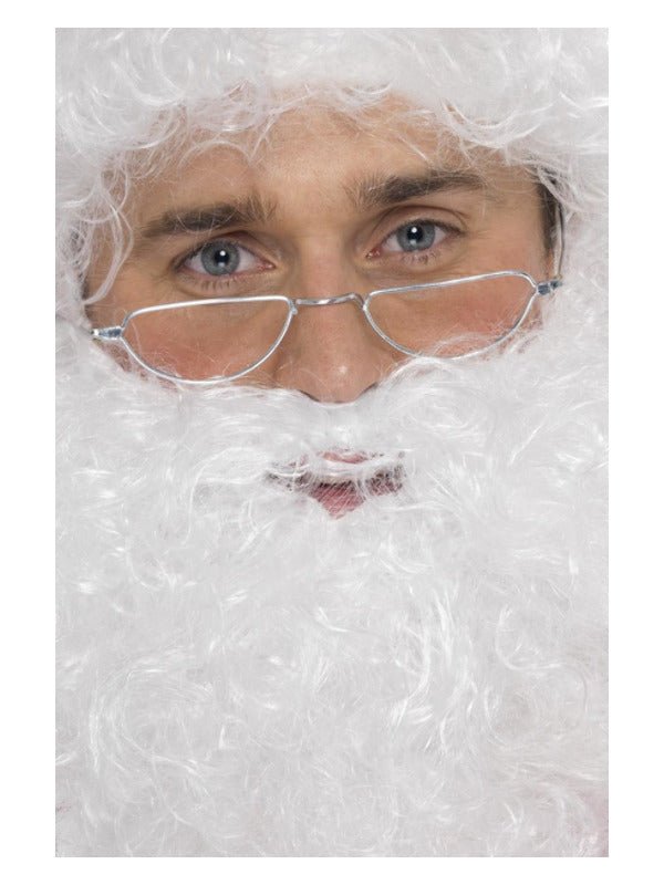 Santa Half Moon Specs, Silver - Adult Weekender