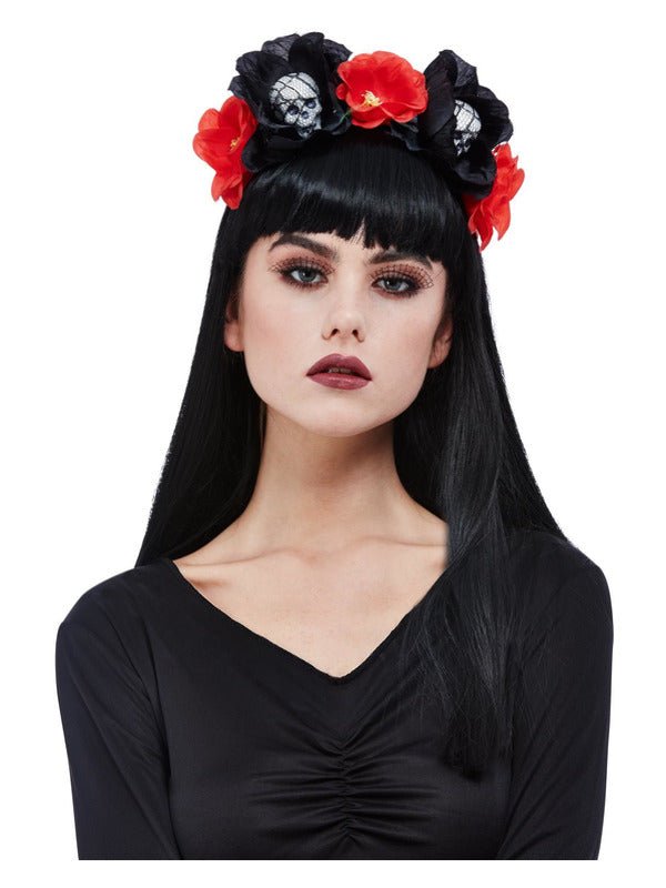 Skull Roses Headband - Adult Weekender