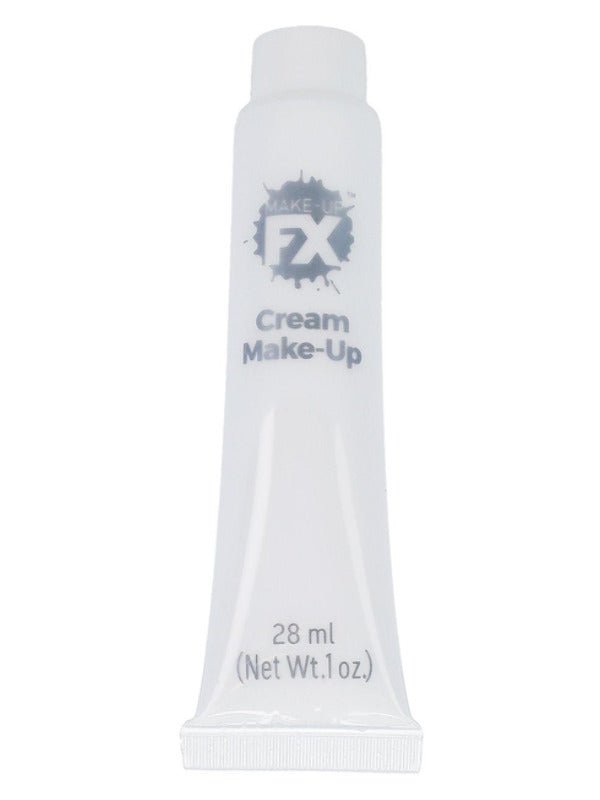 Smiffys Make - Up FX, Aqua Cream Make - Up, White - Adult Weekender