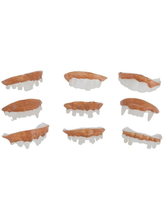 Smiffys Make - Up FX, Assorted Teeth & Fangs - Adult Weekender