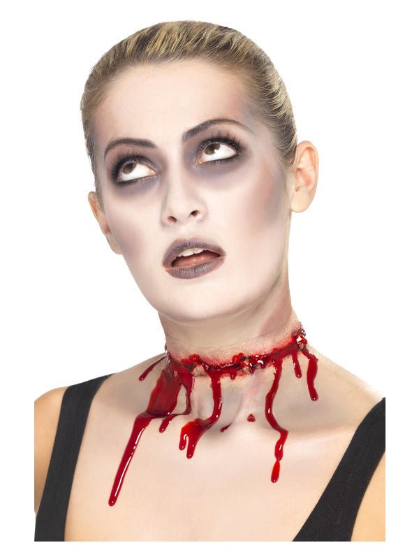 Smiffys Make - Up FX, Barbed Wire Split Scar, Red - Adult Weekender