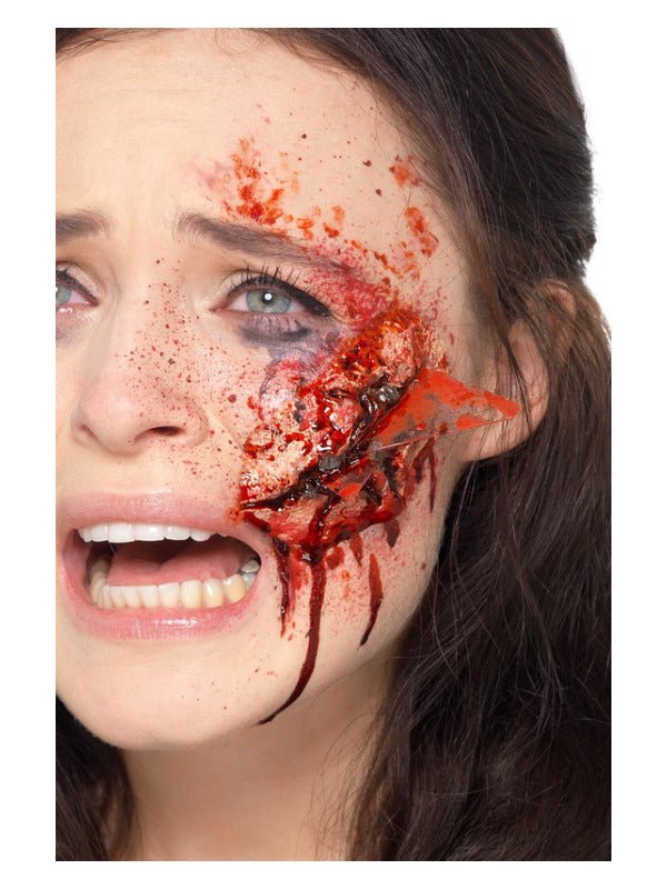 Smiffys Make - Up FX, Latex Broken Glass Wound, Red - Adult Weekender