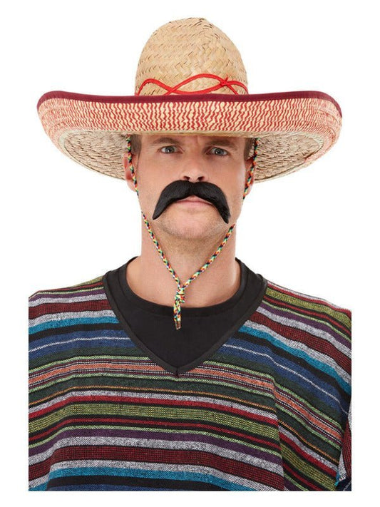 Sombrero Straw Hat, Brown - Adult Weekender