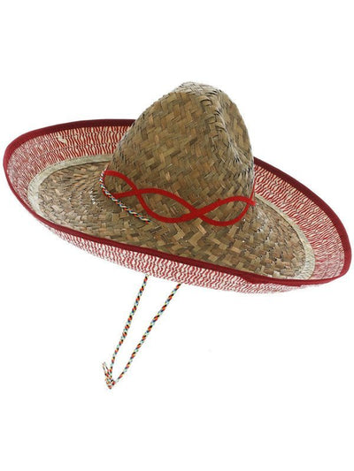 Sombrero Straw Hat, Brown - Adult Weekender