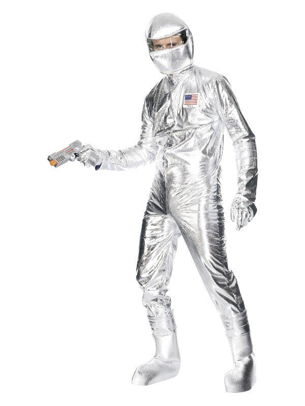 Spaceman Costume, Silver - Adult Weekender