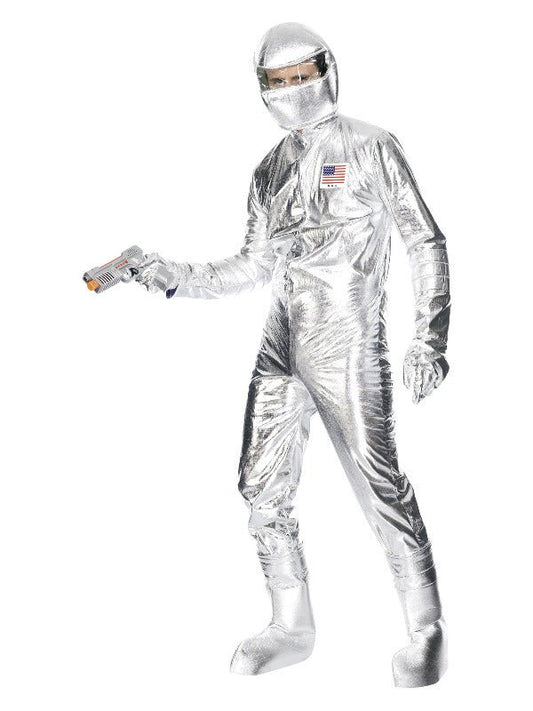 Spaceman Costume, Silver - Adult Weekender