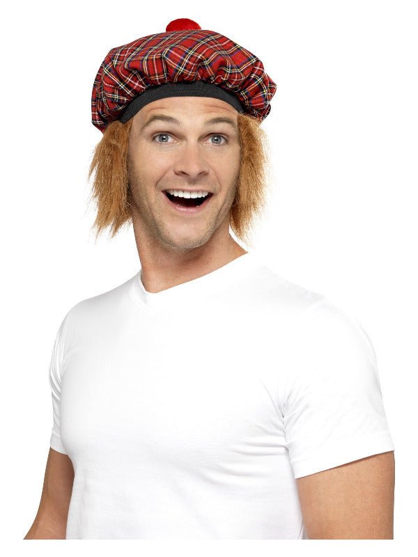 Tam - O - Shanter Tartan Hat, Red - Adult Weekender