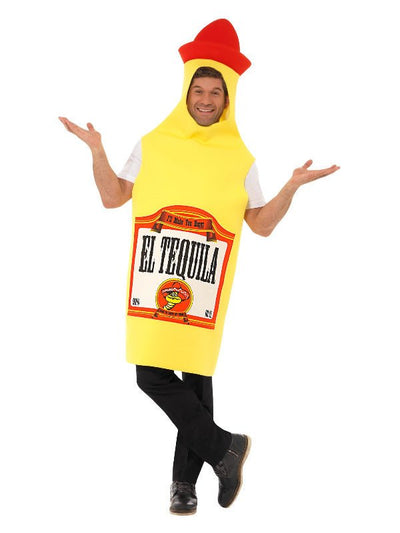 Tequila Bottle Costume, Yellow - Adult Weekender