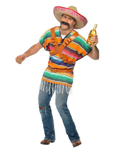 Tequila Shooter Guy Costume, Orange & Green - Adult Weekender