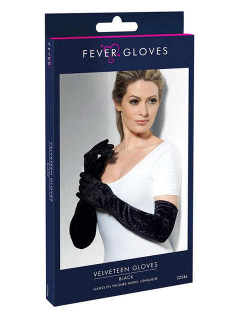 Velveteen Gloves, Black - Adult Weekender