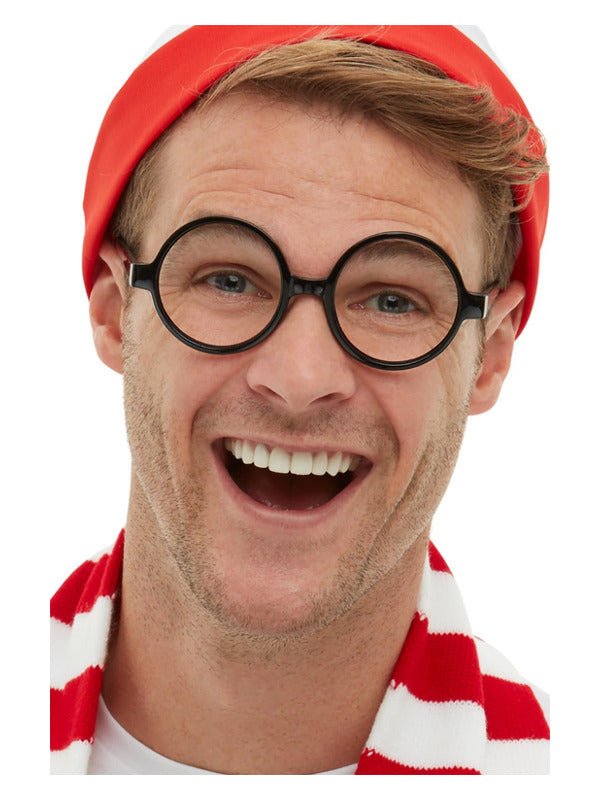 Where's Wally Glasses, Black - Adult Weekender