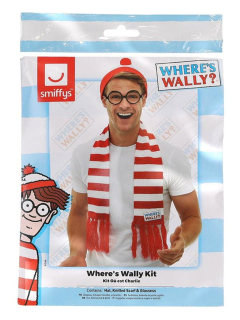 Where's Wally? Kit, Red & White - Adult Weekender