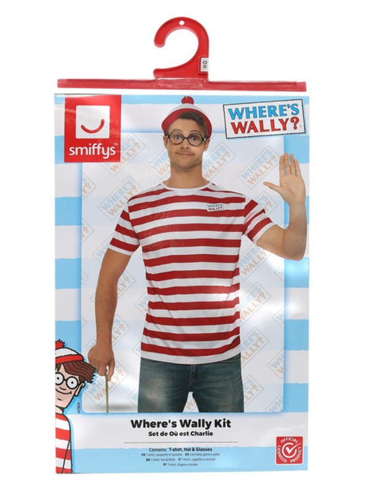 Where's Wally? Kit, Red & White - Adult Weekender