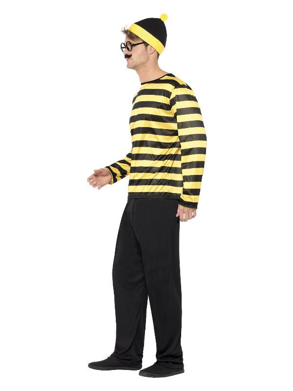 Where's Wally? Odlaw Costume, Black & Yellow - Adult Weekender