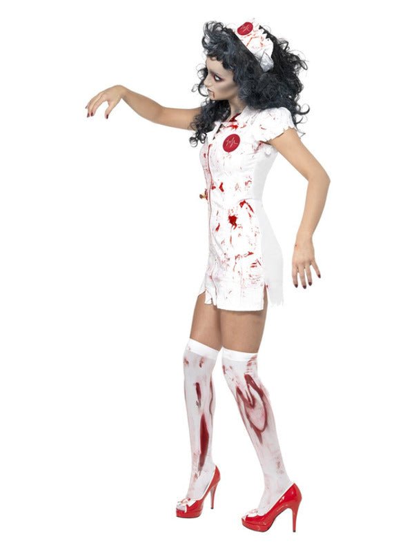 Zombie Nurse Costume, White - Adult Weekender