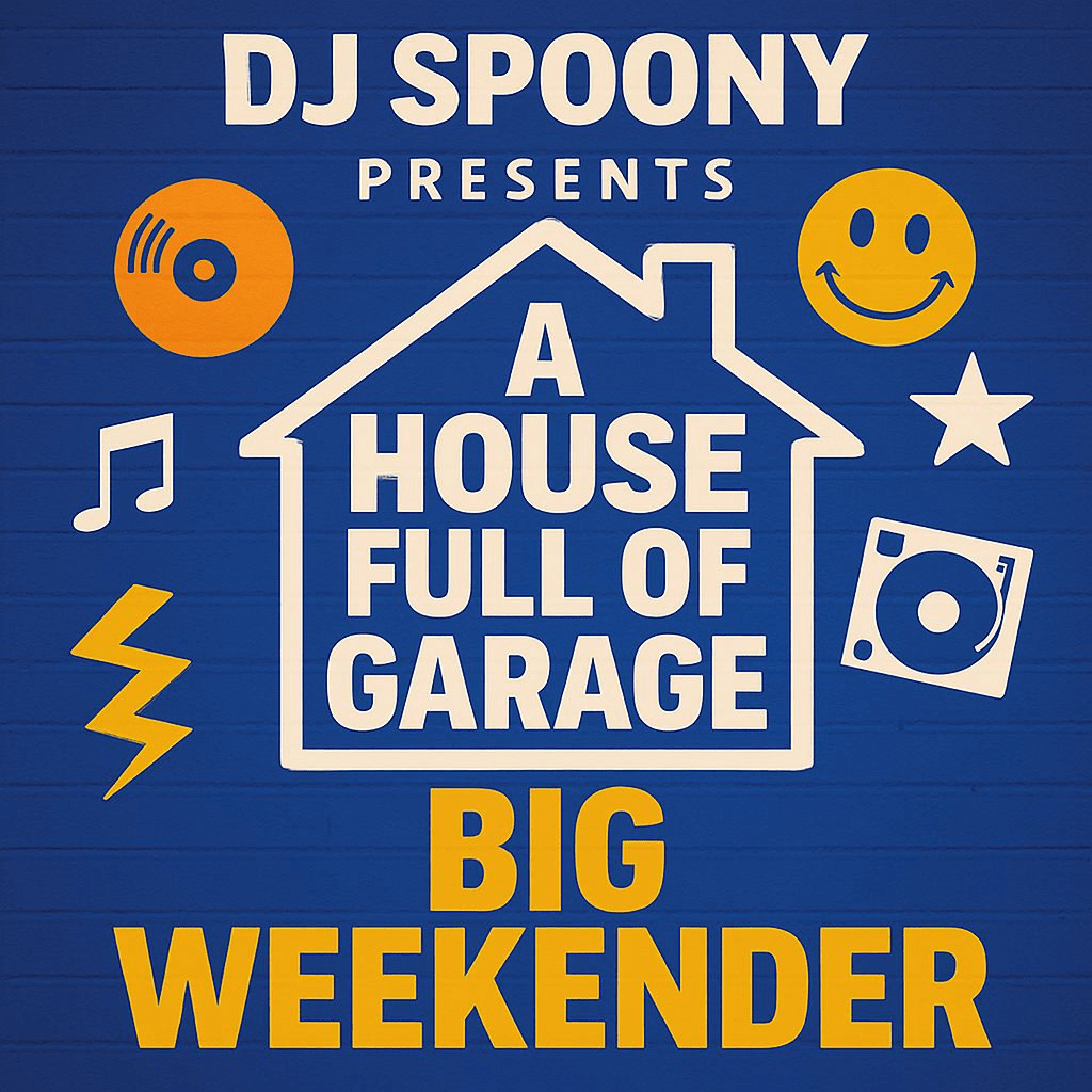 DJ Spoony Presents: A House Full of Garage – Personalised T-Shirts, Hoodies & Fancy Dress - Adult Weekender