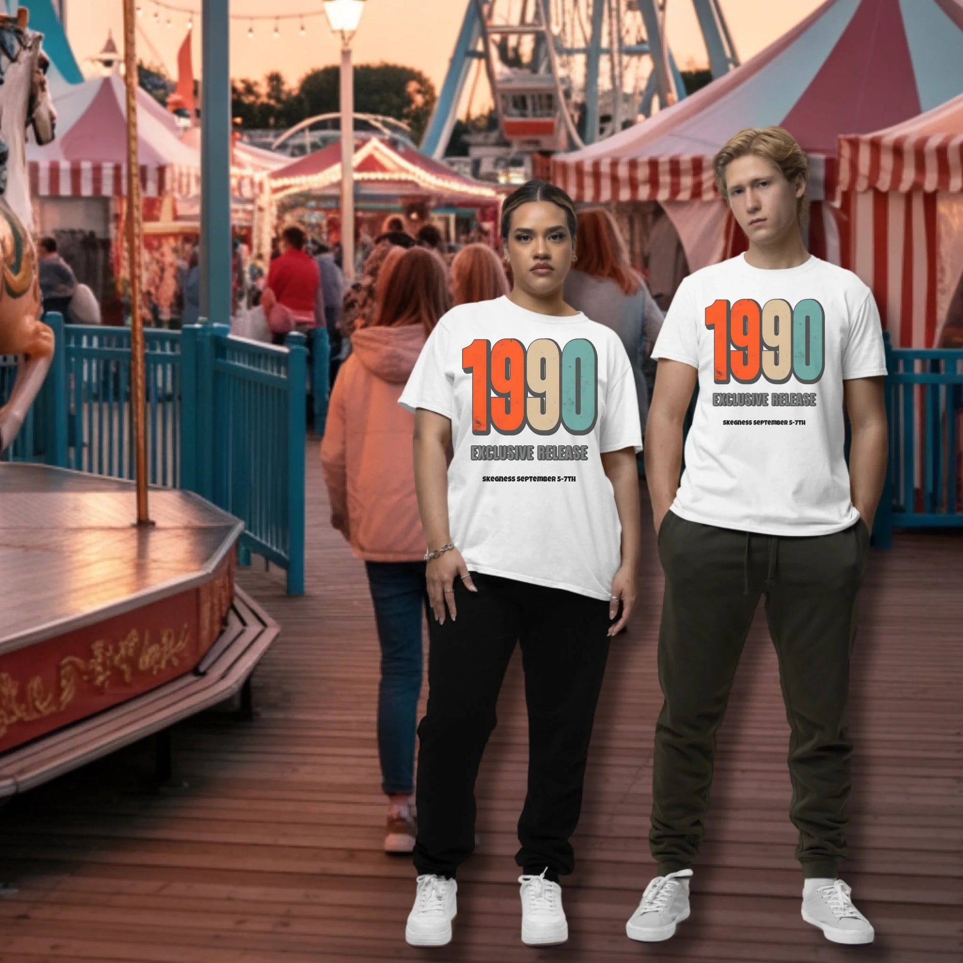 1990 Exclusive Release - Adult Weekender Front and Back Personalised Unisex Heavy T-Shirt - 90s - Adult Weekender
