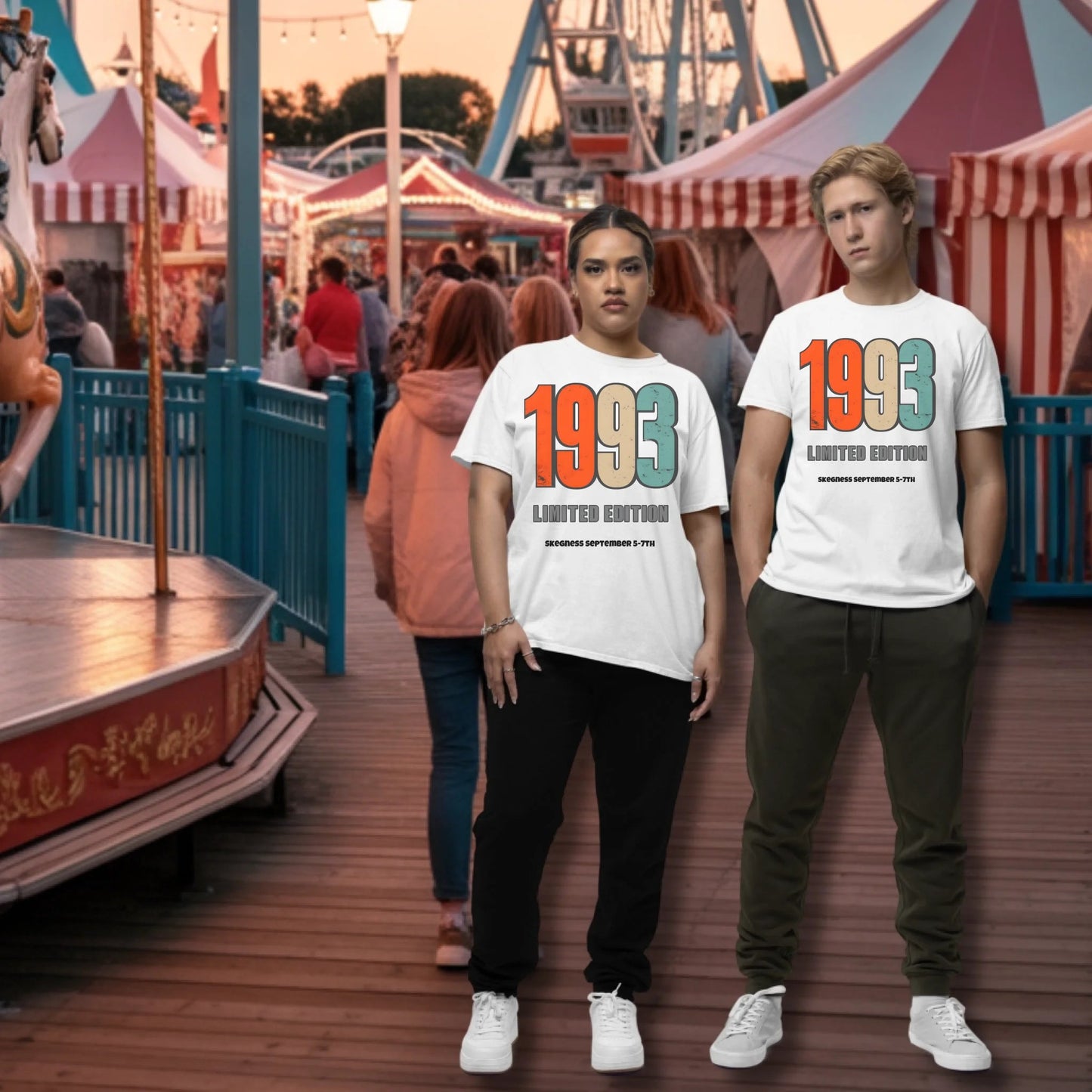 1992 Exclusive Edition - Adult Weekender Front and Back Personalised Unisex Heavy T-Shirt - 90s - Adult Weekender