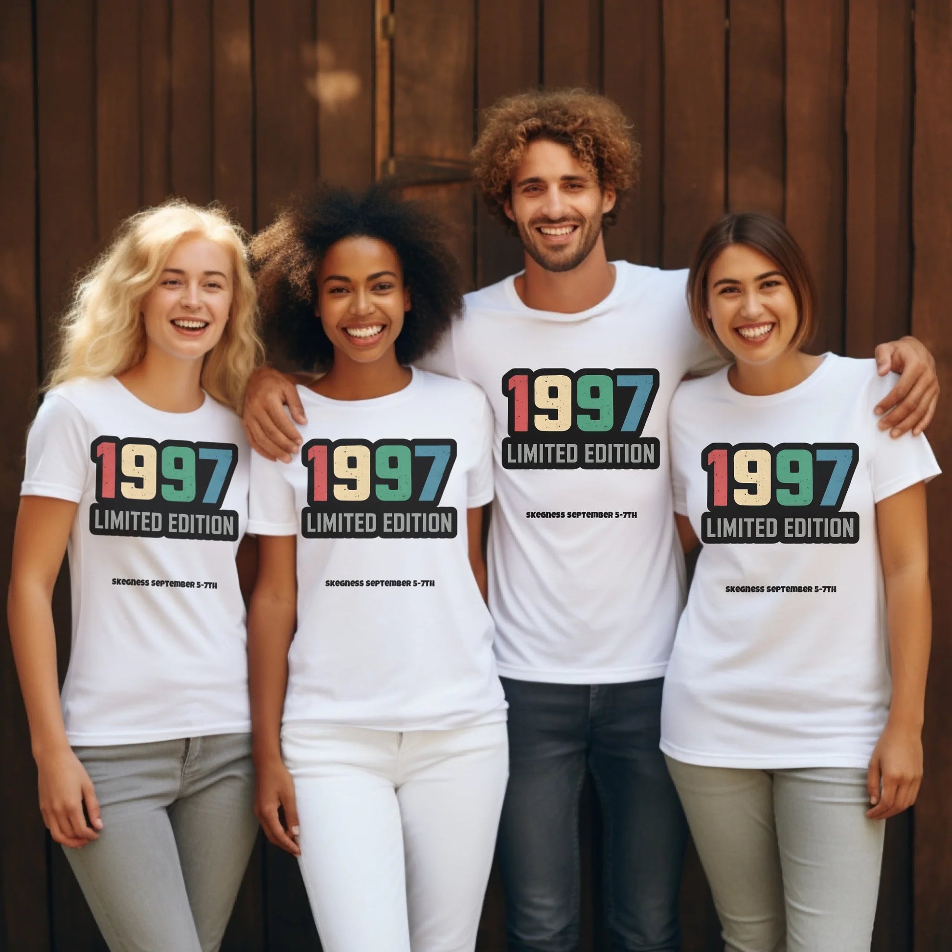 1997 Limited Edition - Adult Weekender Front and Back Personalised Unisex Heavy T-Shirt - 90s - Adult Weekender