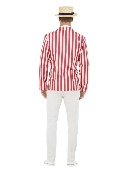 20s Barber Shop Costume, Red &amp; Cream - Adult Weekender