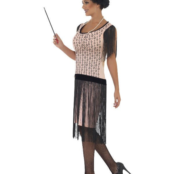 20s Coco Flapper Costume, Pink - Adult Weekender
