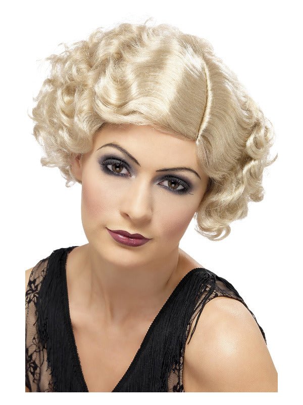 20s Flirty Flapper Wig, Blonde - Adult Weekender