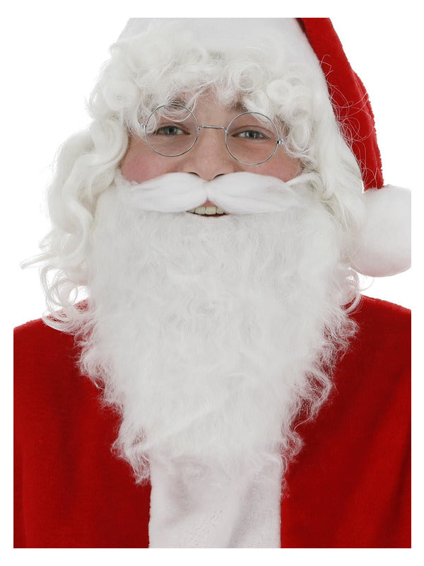 Santa Beard, White – Front