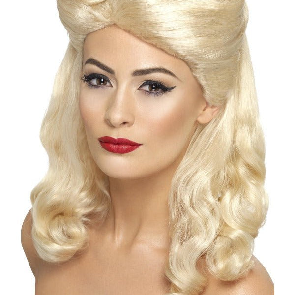 40s Pin Up Wig, Blonde - Adult Weekender