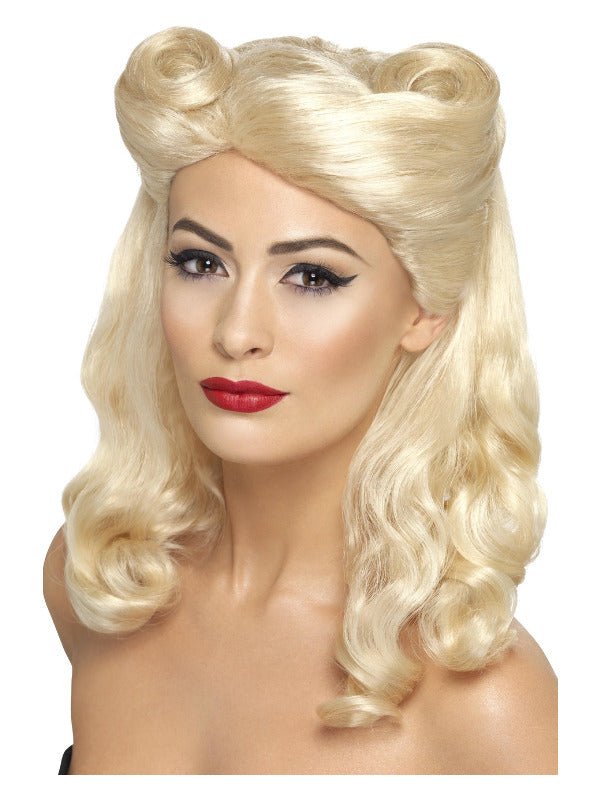 40s Pin Up Wig, Blonde - Adult Weekender