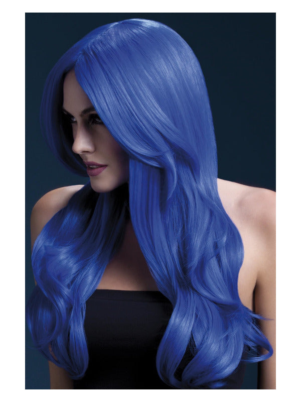 Fever Khloe Wig, Neon Blue – Front