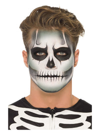 Smiffys Make-Up FX, GID Skeleton Kit, Grease, Blac