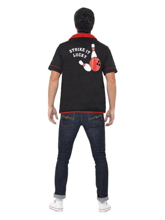50s Bowling Shirt, Black - Adult Weekender