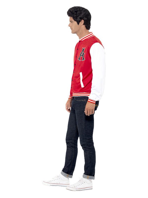 50s College Jock Letterman Jacket, Red - Adult Weekender