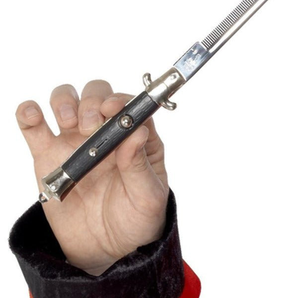 50s Style Teddy Boy Flick Comb, Black - Adult Weekender