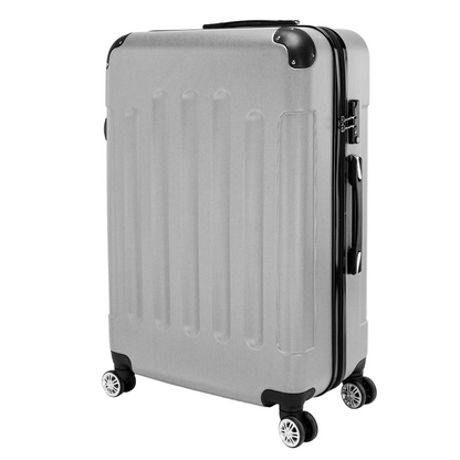 3 Pcs Suitcase Lightweight ABS Carry-on Hand Luggage 4 Spinner Wheels Trolley Case