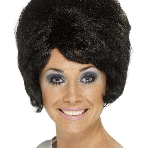 60s Beehive Wig, Black - Adult Weekender
