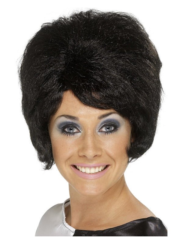 60s Beehive Wig, Black - Adult Weekender