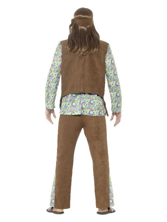 60s Hippie Costume, with Trousers, Top, Waistcoat, - Adult Weekender