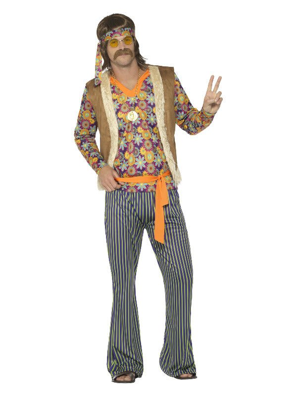 60s Singer Costume, Male, Multi - Coloured - Adult Weekender