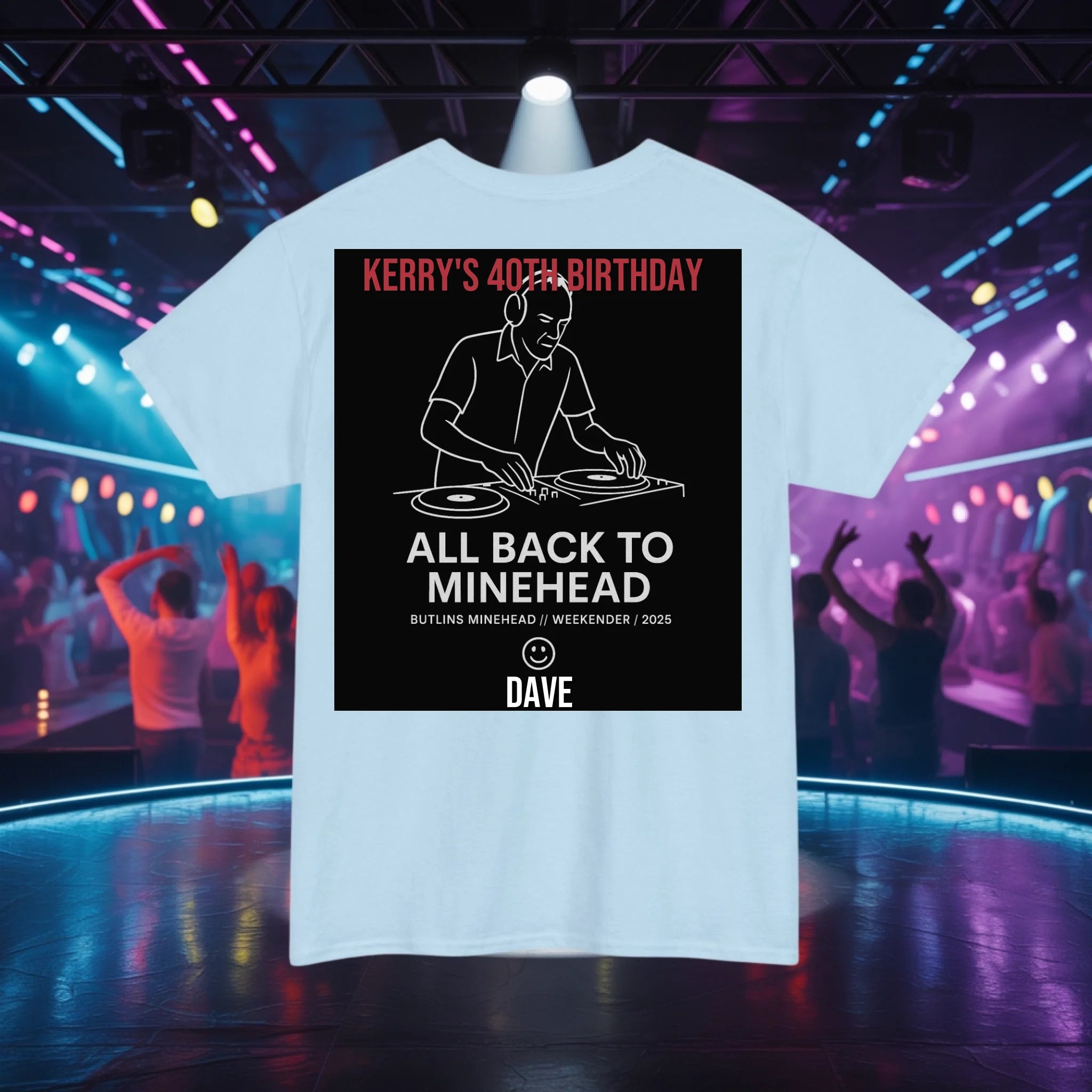 Light Blue T-Shirt Back