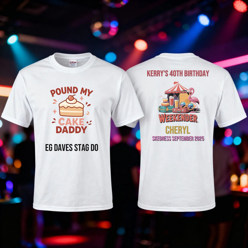 Mockup white T-Shirt front and Back