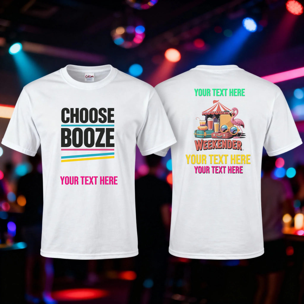 Mockup white T-Shirt front and Back