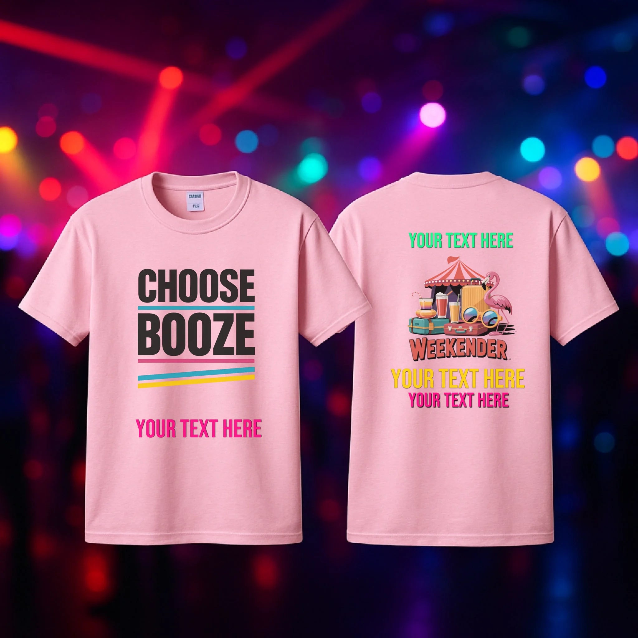Mockup light pink T-Shirt front and Back (1)