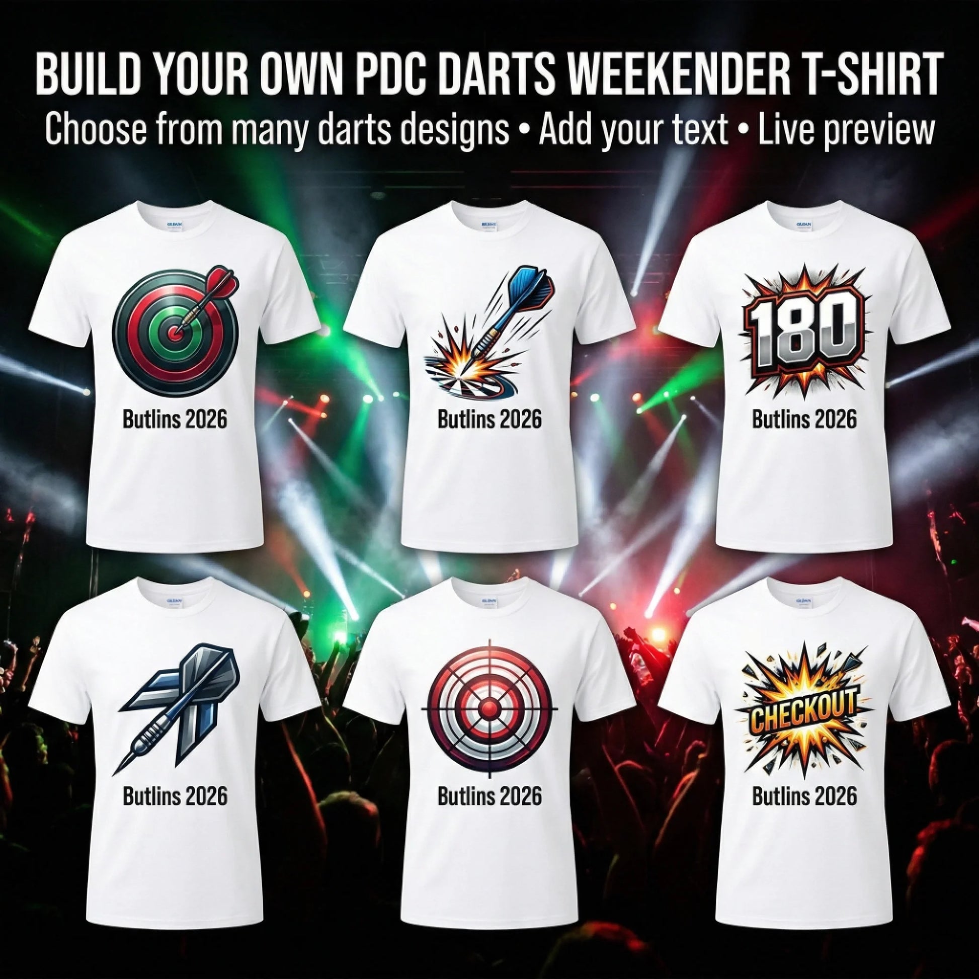pdc darts t-shirt hero image