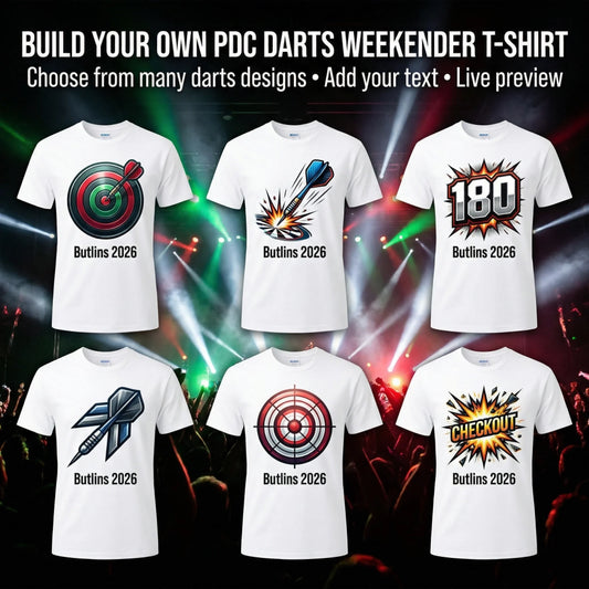 pdc darts t-shirt hero image