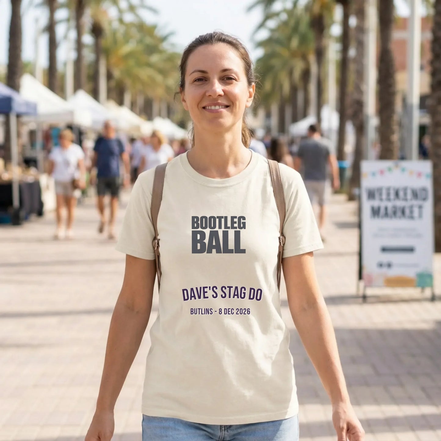 Weekend Tee Mockup Natural